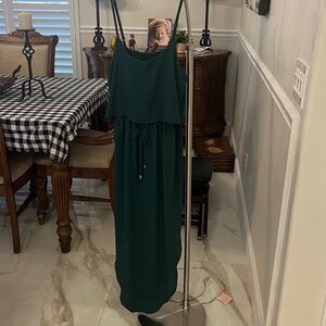 Elegant Green Maxi Dress by Nerlerolian